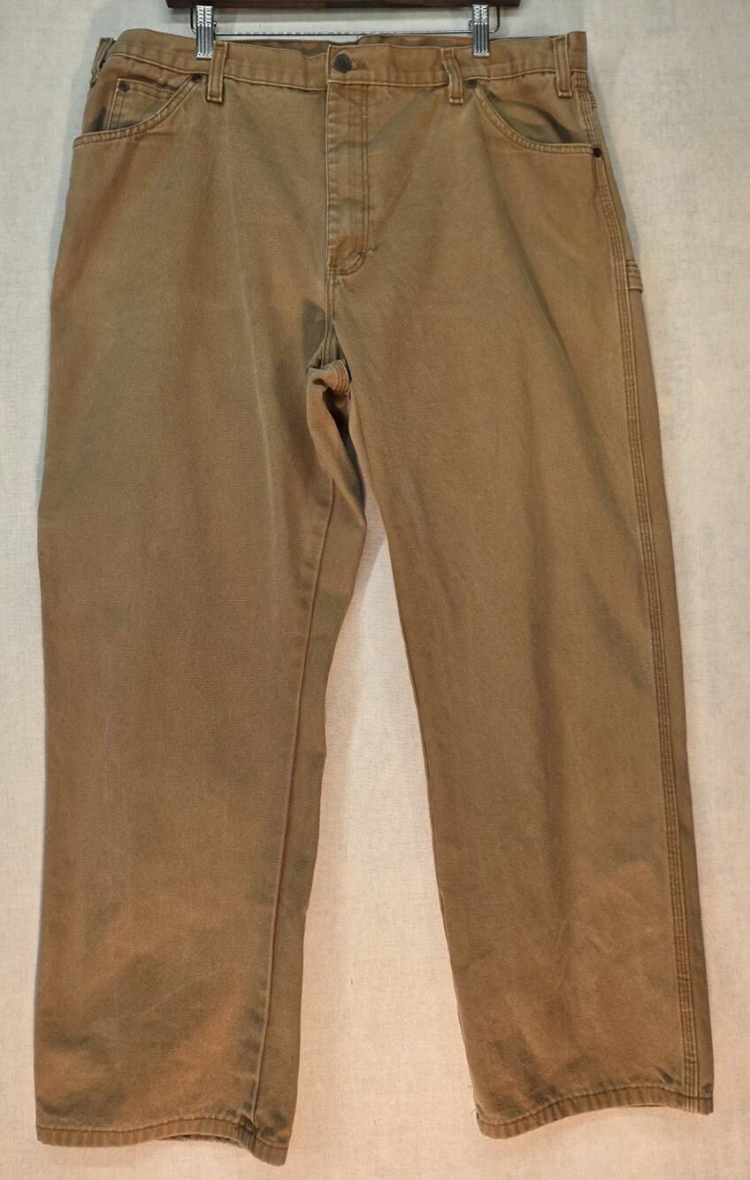 Dickies Carpenter Pants Mens 40x30 Tan Duck Canvas Workwear Gorpcore Streetwear